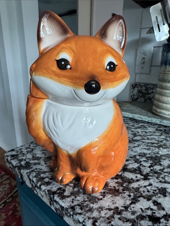 Other - Ceramic Orange Fox Figurine Home Art Accent